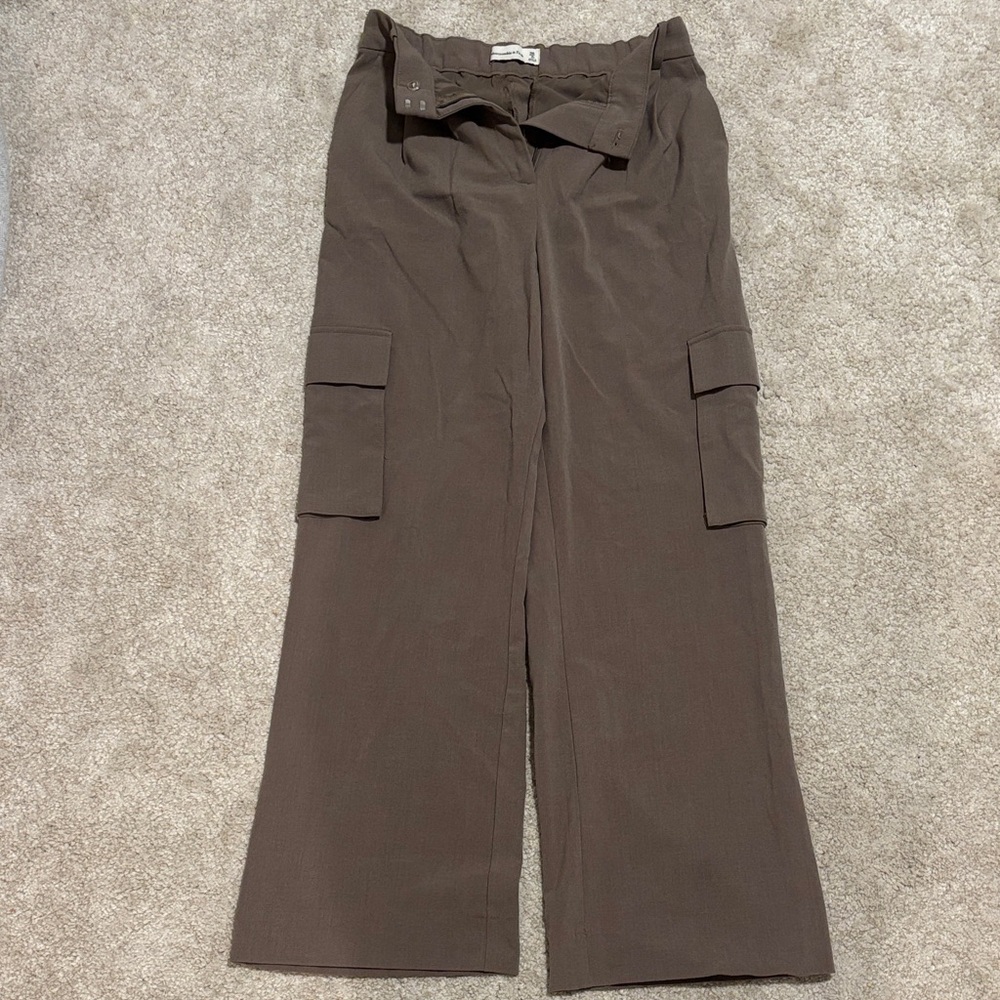 Abercrombie & Fitch Dark Brown Cargo Trousers